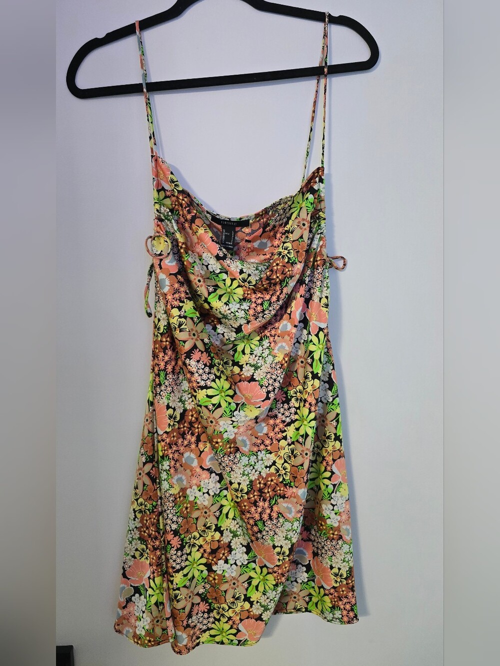 Forever 21 Floral Slip Dress with Tie Sides